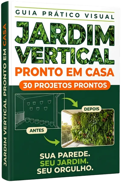 Capa do guia Jardim Vertical Pronto em Casa