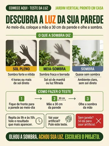 Página Descubra a luz da sua parede