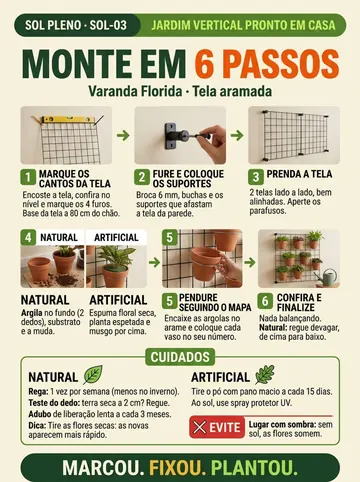 Projeto Varanda Florida: monte em 6 passos