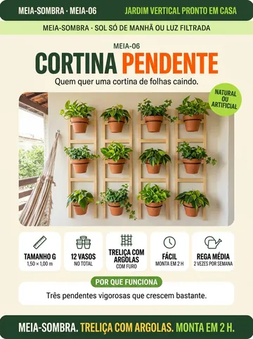 Projeto Cortina Pendente