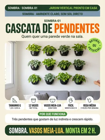 Projeto Cascata de Pendentes