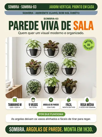 Projeto Parede Viva de Sala
